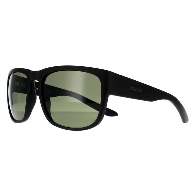 Dragon Zonnenbril Rune 40725-003 Mat Black G15 Green