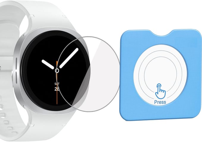 Screenprotector geschikt voor Samsung Galaxy Watch 8 40mm – Gehard Glas Screen Protector + Installatietool