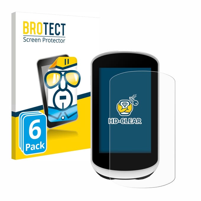 BROTECT - Screenprotector voor Garmin Edge Explore 2 - Folie Beschermfolie transparant 6 Stuks
