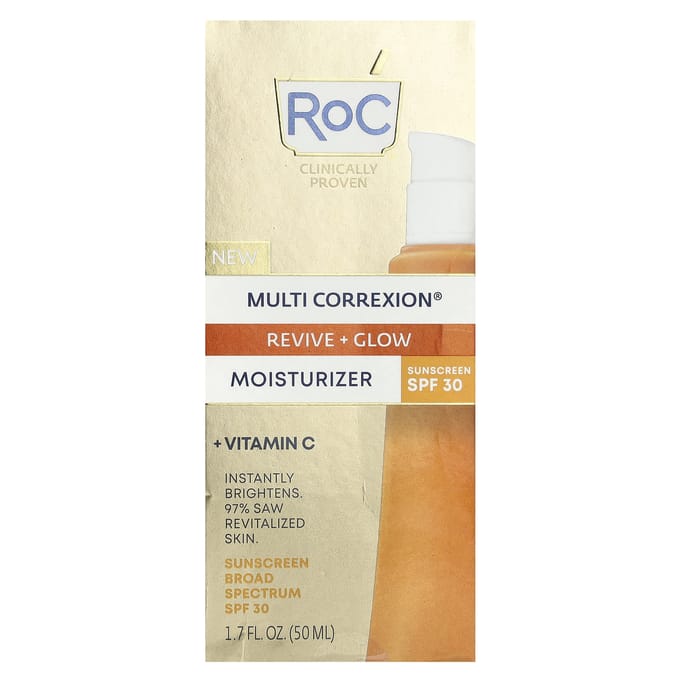RoC, Multi Correxion®, Revive Plus Crème Hydratante Éclat, SPF 30, 50 ml (50 ml) beige