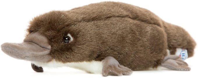 Hansa Pluche vogelbekdier knuffel - 30 cm - Realistisch dier - Cadeau