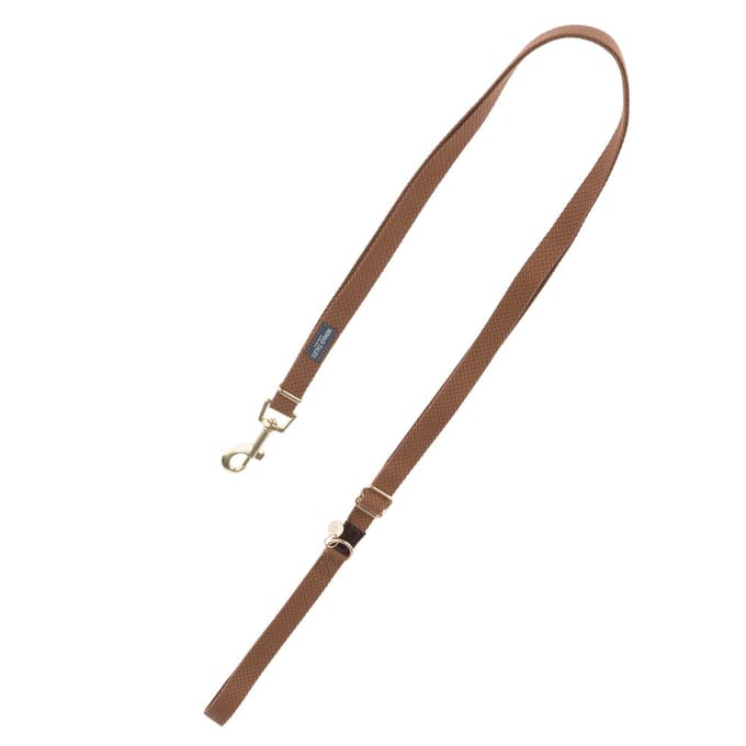 Hondenriem Nomad Tales Bloom, caramel - 200 cm lang, 20 mm breed