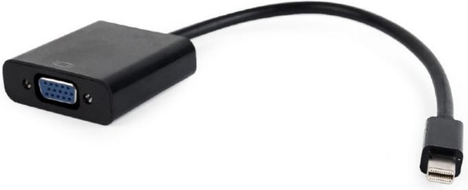 Mini DisplayPort naar VGA adapterkabel zwart 15 cm