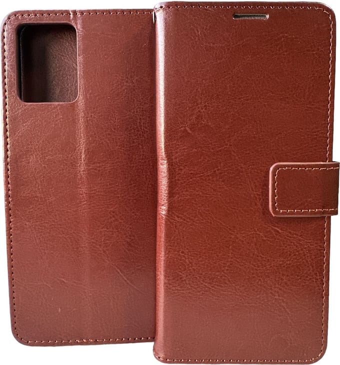 Portemonnee Book Case Hoesje Geschikt voor: Nokia G22 - Bruin