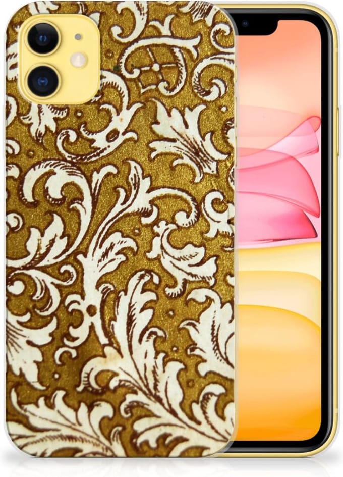 Siliconen Hoesje Apple iPhone 11 Barok Goud