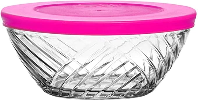 Lav Elis – Glazen Schaal Met Deksel – 215 ml – Set van 6