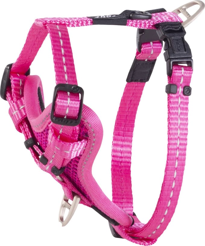 Rogz Utility Control Tuig Roze - Hondenharnas - S 23-37x1.1 Cm