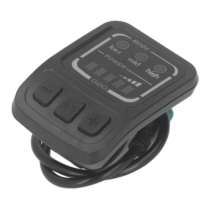 G20 F Elektrische Fiets LED Display Elektrische Fiets Scooter LED Display met Waterdichte Interface gray