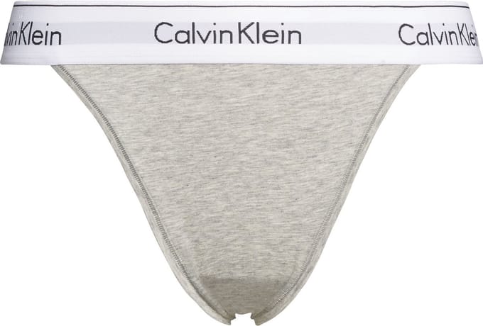 Calvin Klein dames high leg tanga (1-pack) - tanga slip - grijs
