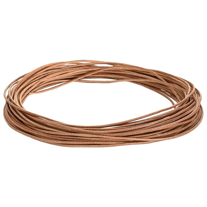 vidaXL Leren Koord 1 Bruin Ø2 mm x 5 m Leer