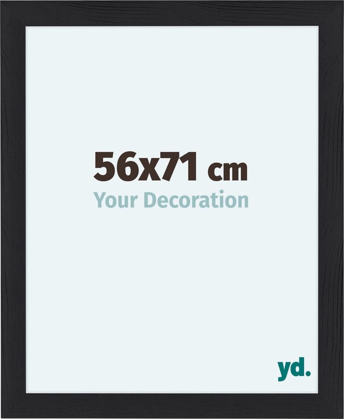 Your Decoration - Fotolijst 56x71 cm - MDF - Zwart Houtnerf - Como