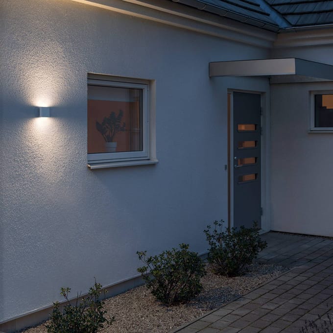 Konstsmide LED buiten wandlamp Chieri 11 cm wit