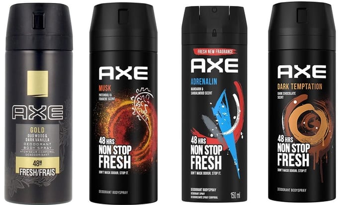 AXE Deo Spray - Mixpakket - 4 Delig