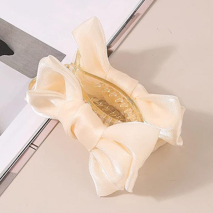 Tiktok chaud à la mode et élégant été maille Bbow pince à queue de cheval pince à saisir coiffure accessoires de cheveux rose
