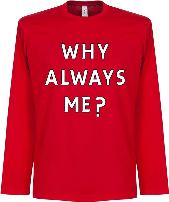 Why Always Me? Longsleeve Balotelli T-Shirt - M