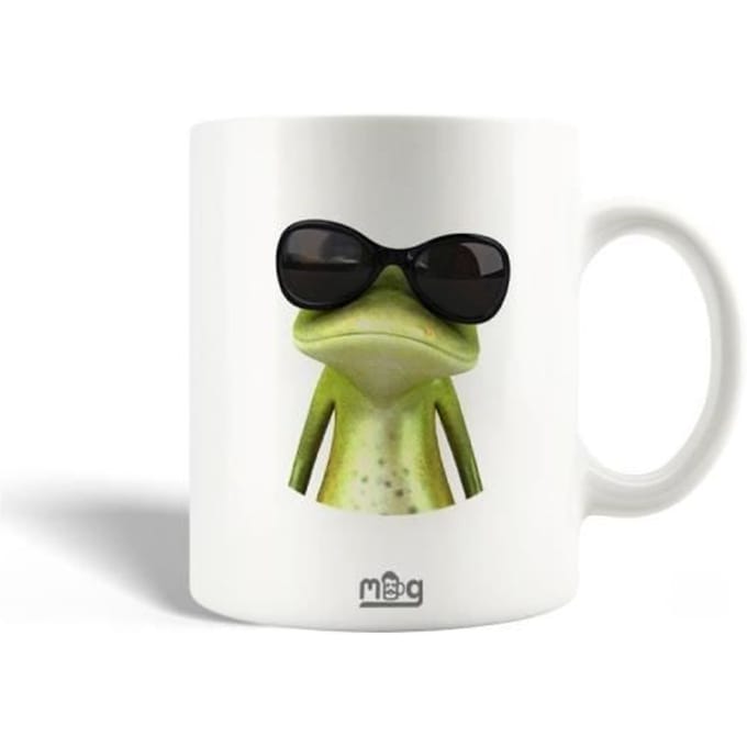 Mug en Céramique - Kermit la Grenouille - Noir - 30cl - Compatible Lave-Vaisselle - Rond