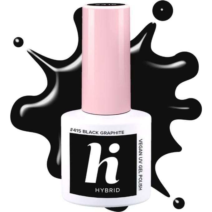 Hi Hybrid #415 Hybrid UV Gel Polish Black Graphite 5 ml