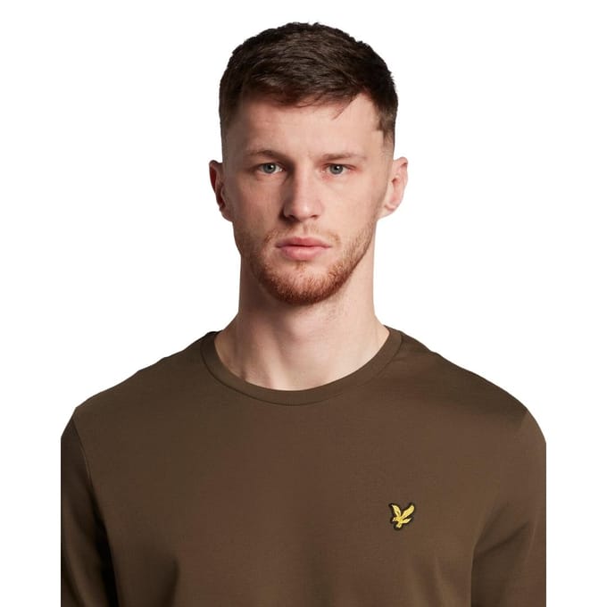 Lyle and Scott T-shirt Olive - Maat L - Heren - Casual T-shirts