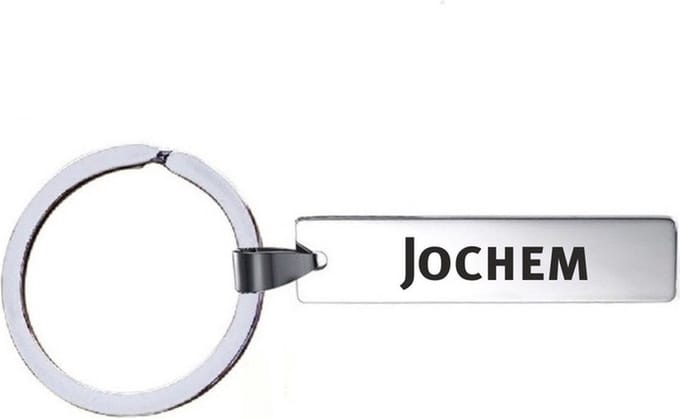 Sleutelhanger Met Naam - Jochem - RVS