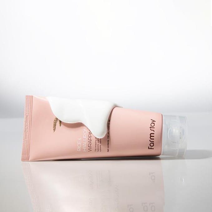[Farmstay] Rice & Hyaluronic Acid Wrapping Mask 150ml white