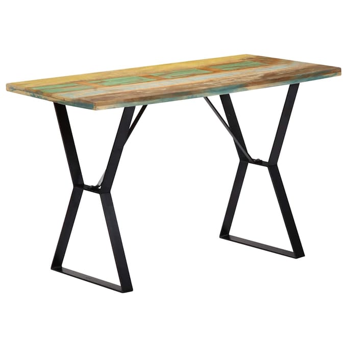 vidaXL - Eettafel - 120x60x76 - cm - massief - gerecycled - hout