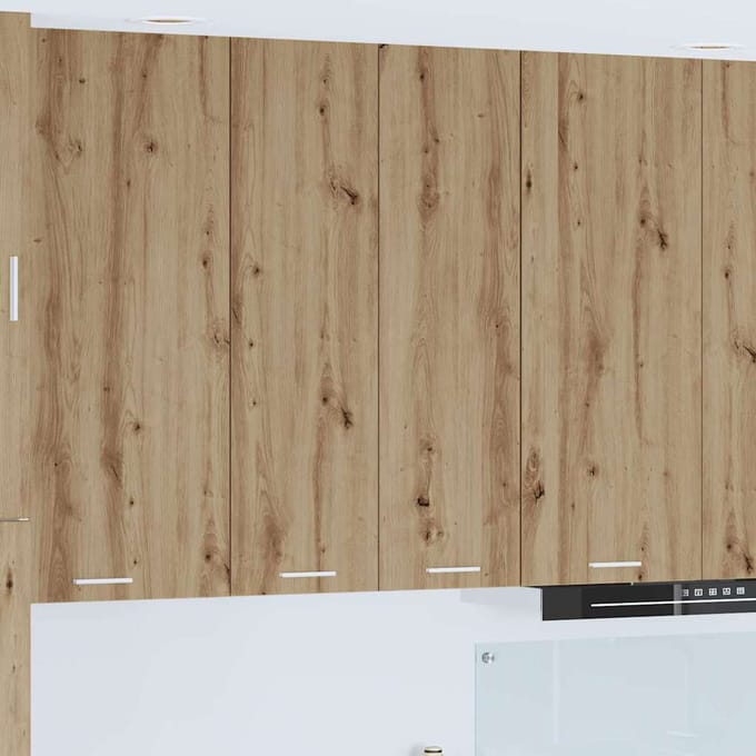 vidaXL - Hangkast - Artisan - Eiken - 60 - x - 31 - x - 100 - cm - Bewerkt - hout
