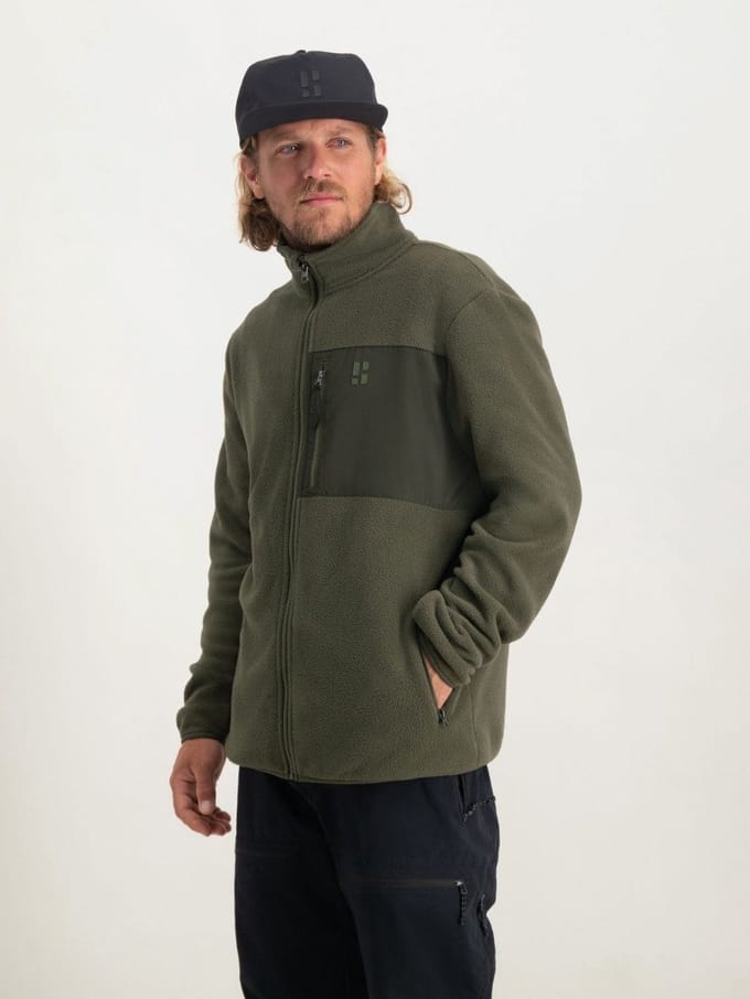 Poederbaas Four Seasons Fleece Vest - Heren - Groen - Maat S