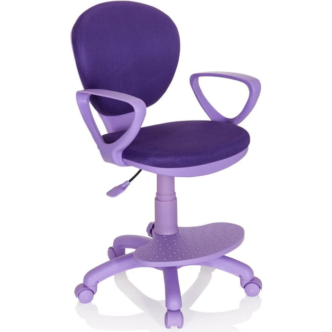 Kinder bureaustoel KID COLOUR stof lila hjh OFFICE