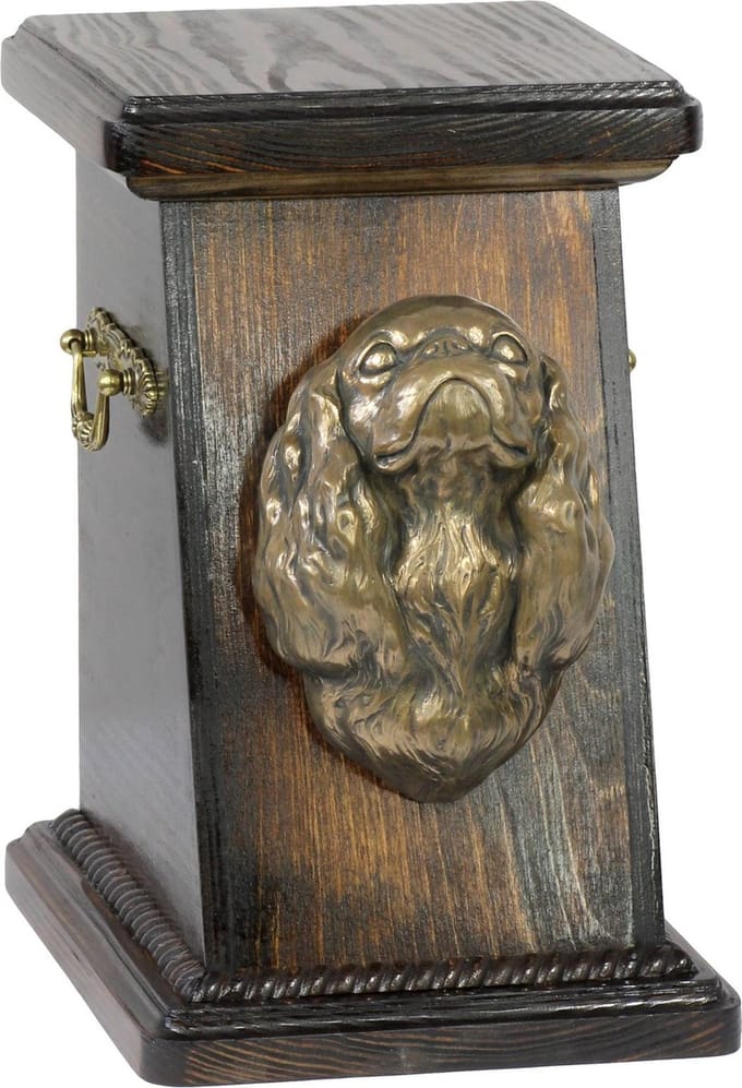 Elegante urn voor Cavalier King Charles Spaniel met hondenbuste