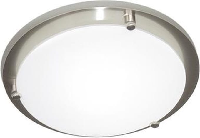 Plafondlamp Abano Groot Rond G9-60W Nikkel Mat