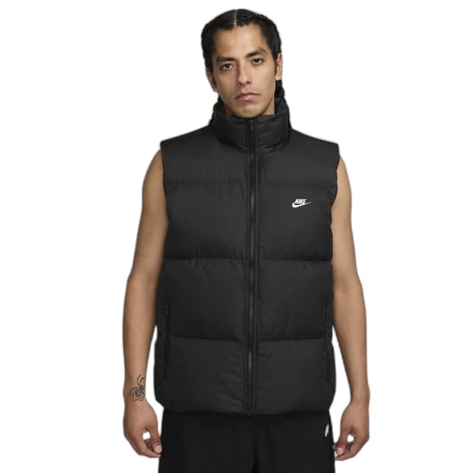 Nike Club Puffer Vest Jassen Heren - Zwart - Maat XL - Poly Woven