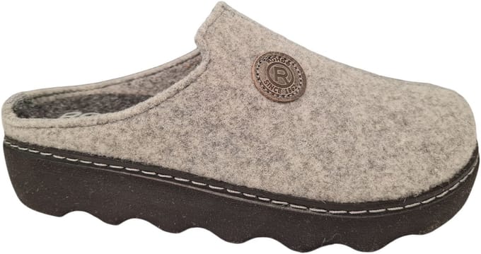 Rohde Licht Grijze Open Dames Pantoffels - Grijs - 36