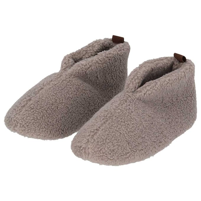 Sloffen dames teddy wol - 37/38 / Grijs
