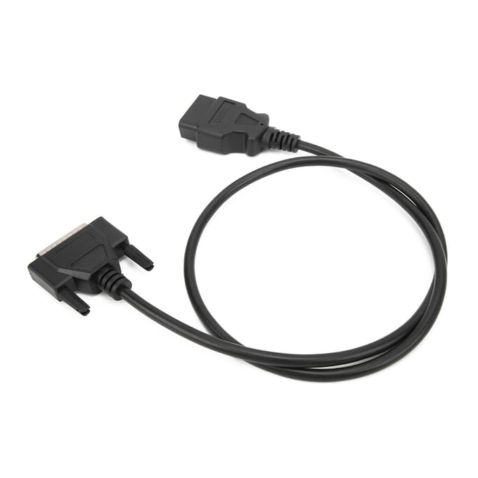 Diagnostische OBD2 Mannelijk naar DB25 Mannelijk Kabeladapter 16-pins 102cm 40in Vervanging voor SBB V33 Sleutelprogrammeur gray