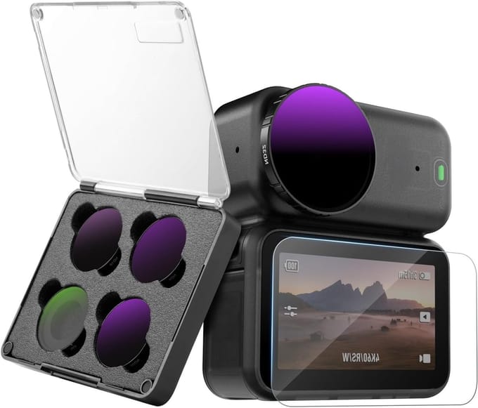 CPL ND Filter Kit voor DJI Osmo Nano - 4 Pack met ND8, ND16, ND32, HD Optisch Glas, Multi-Coated Accessoires voor Actiecamera's