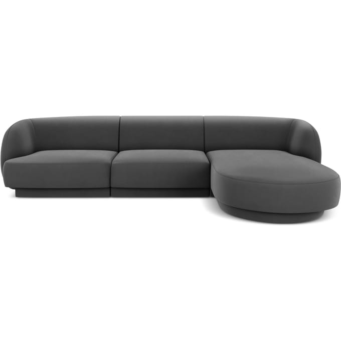 3.5-zitshoekbank Miley rechts velvet | Micadoni Limited Edition