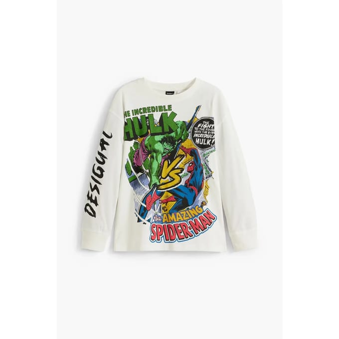 Kinder-T-shirt met lange mouwen Desigual Incredible Marvel