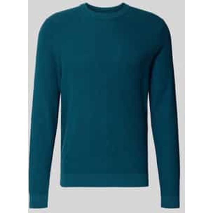Gebreide pullover met ribboorden