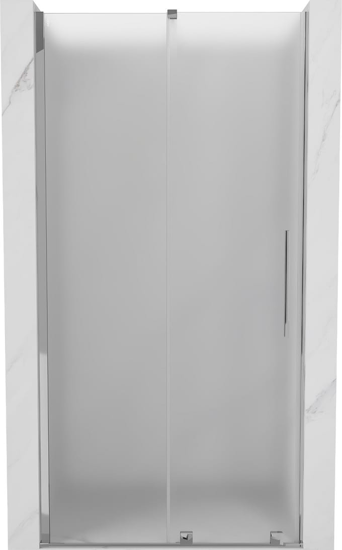 Mexen Velar schuifdouchedeur 100 , matglas, chroom - 871-100-000-31-01