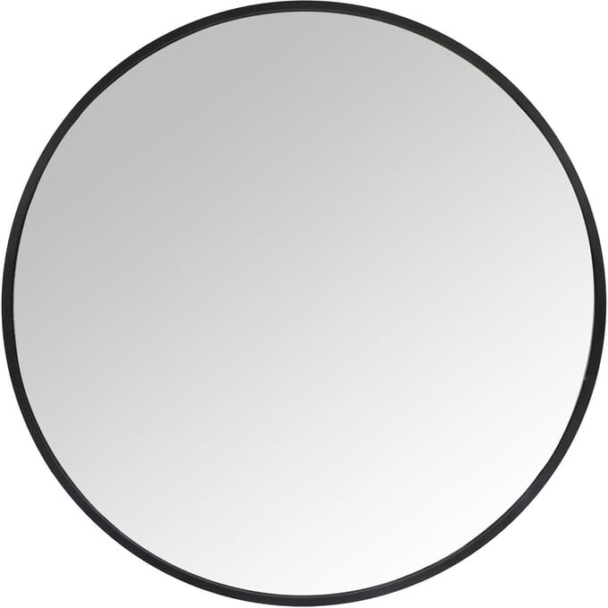 spiegel - zwart - 50 cm - met ophangsysteem