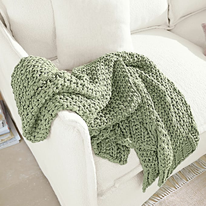 LOBERON Plaid Plixoren lichtgroen
