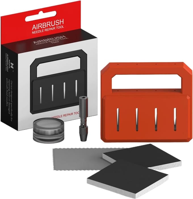 Naalden Slijper - Repareer Tool - Airbrush Onderhoud - Herstelt Kleurflow - Compact Design - Niet gespecificeerd