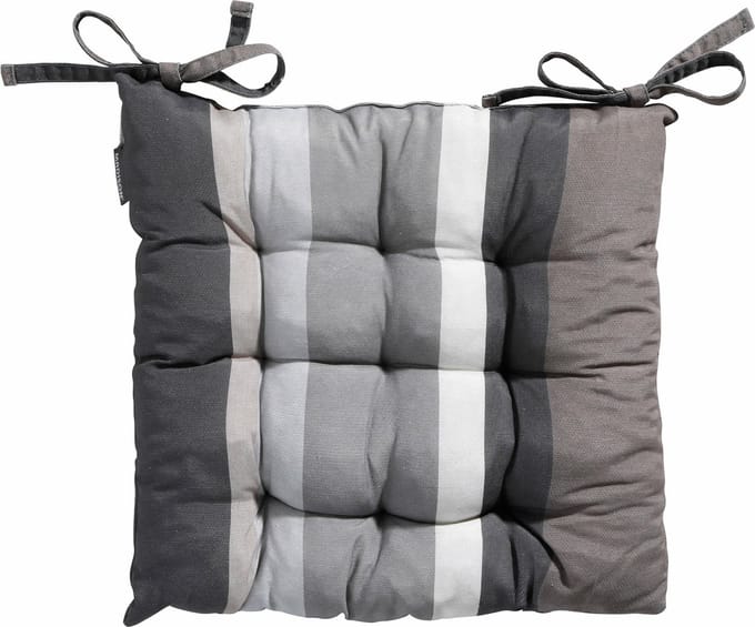 Madison Toscane Zitkussen - Stripe Grey - 46x46 - Grijs