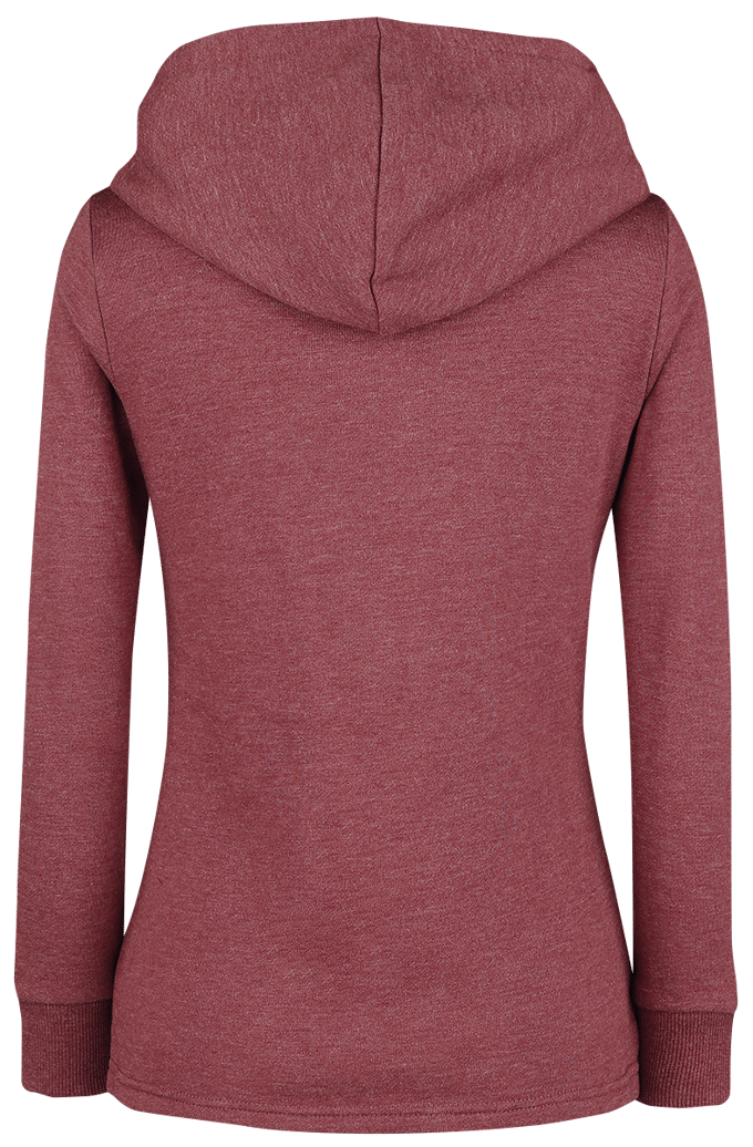 R.E.D. by EMP Vest met capuchon - Let It Rock - S tot 5XL - voor Vrouwen - rood gemêleerd