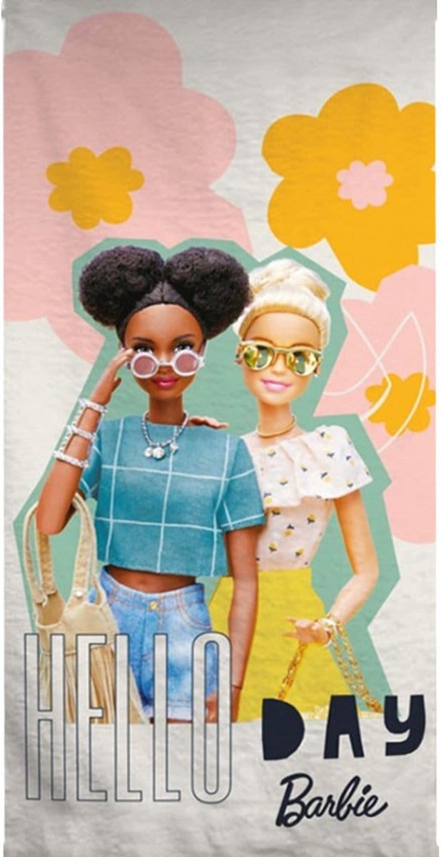 Barbie strandlaken 70 x 140 cm - Hello Day
