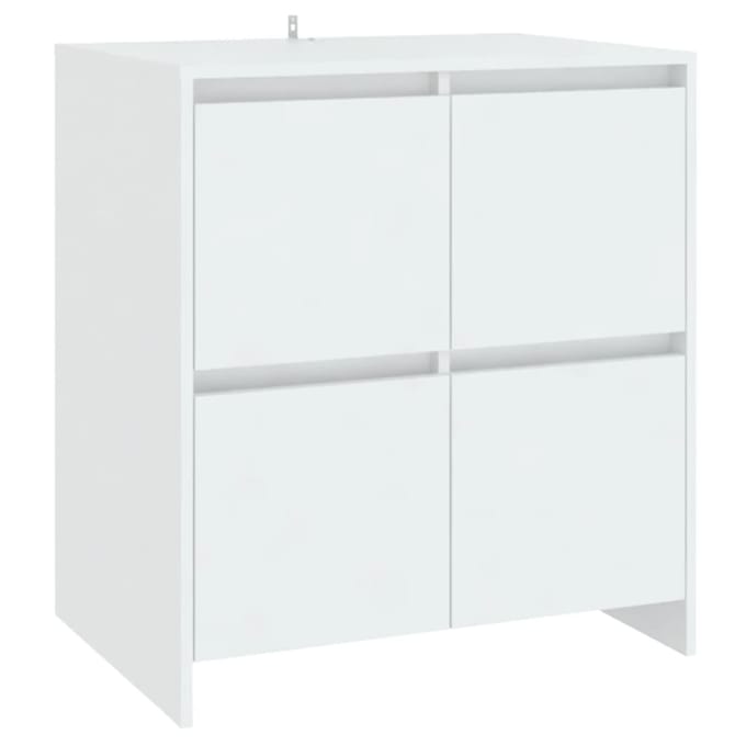vidaXL - 2 - st - Dressoirs - bewerkt - hout - wit