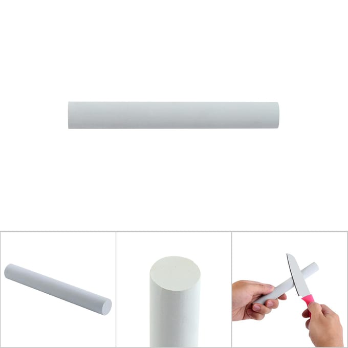 1 stuks Geometrische Vorm Slijpsteen Wetsteen Slijper Slijpgereedschap 800# Korrel (Cilindrisch) white