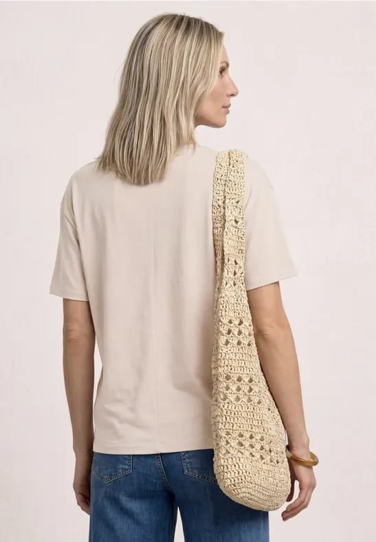 Shirt met ronde hals en print