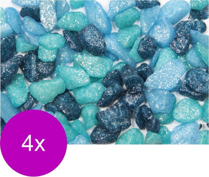 Vdl Aquariumgrind Glamour 5-10 Mm - Aquarium - Siergrind - 4 x Blauw