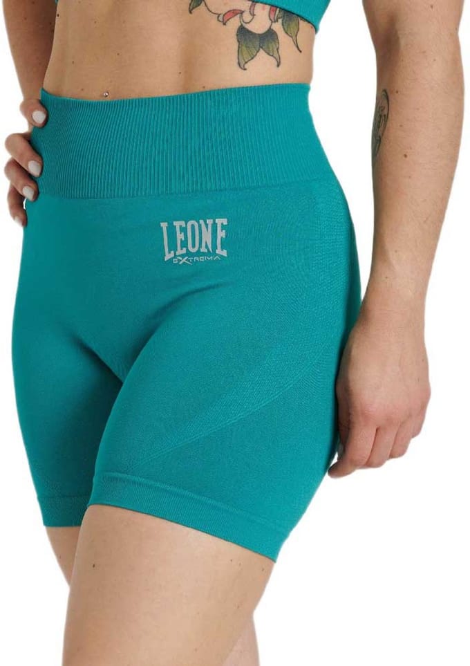 Leone1947 Logo Korte Broek Groen M Vrouw